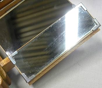 【希少】建具　鏡　古民家　昭和レトロ 鏡付き宝石箱 昭和レトロモダン かわいい木箱 可愛い女の子 当時