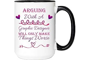 Funny Gift for Graphic Designers - "Arguing will only make things worse" Quote Mug