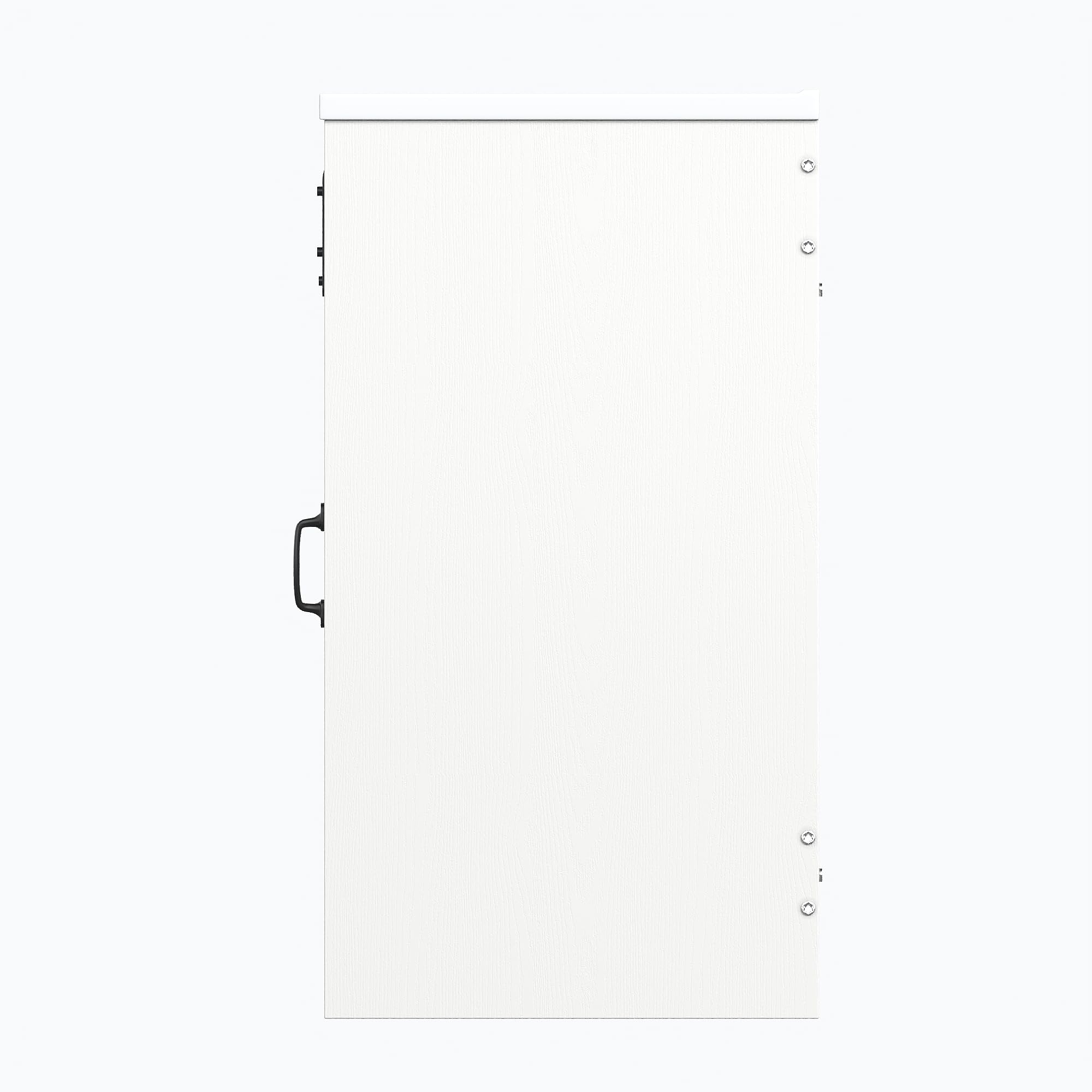 Mueble de baño moderno con lavabo de cerámica y cajones, color blanco