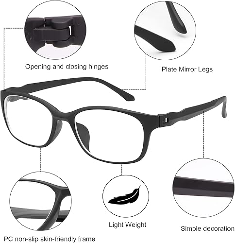 Miniatura 2 de Gafas de miopía para hombres y mujeres, gafas de miopía retro, gafas de visión corta antiluz azul