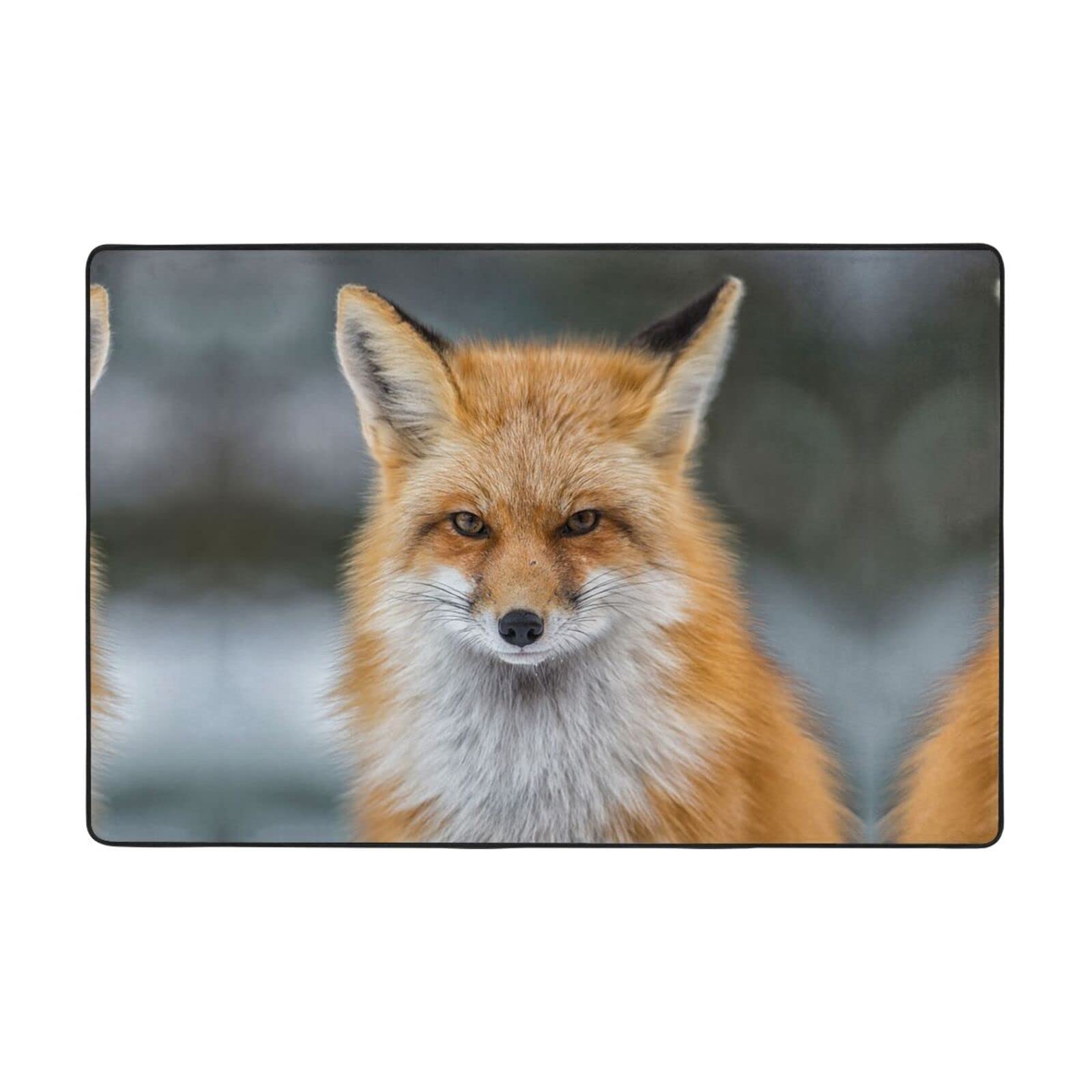 Tapis d'intérieur haut de gamme Fox super doux pour un design élégant de chambre