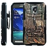 [ManiaGear] Heavy Duty Combat Armor Dual Layer Design Image Case With Kickstand Belt Holster Case (Deer Season) for Samsung Galaxy [S5 Active] SM-G870A