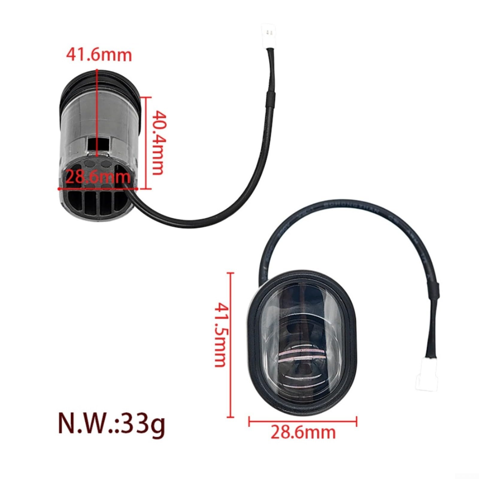 Kit de actualización de scooter eléctrico de 36 V 500 W con pantalla, acelerador y luces compatible con Xiaomi de 10 pulgadas