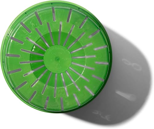 Miniatura 2 de Macetas de orquídeas transparentes con ranuras de 5.0in, paquete de 6 (verde esmeralda)