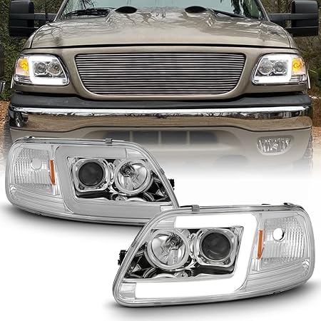 LED Tube Projector Headlights Headlamps 