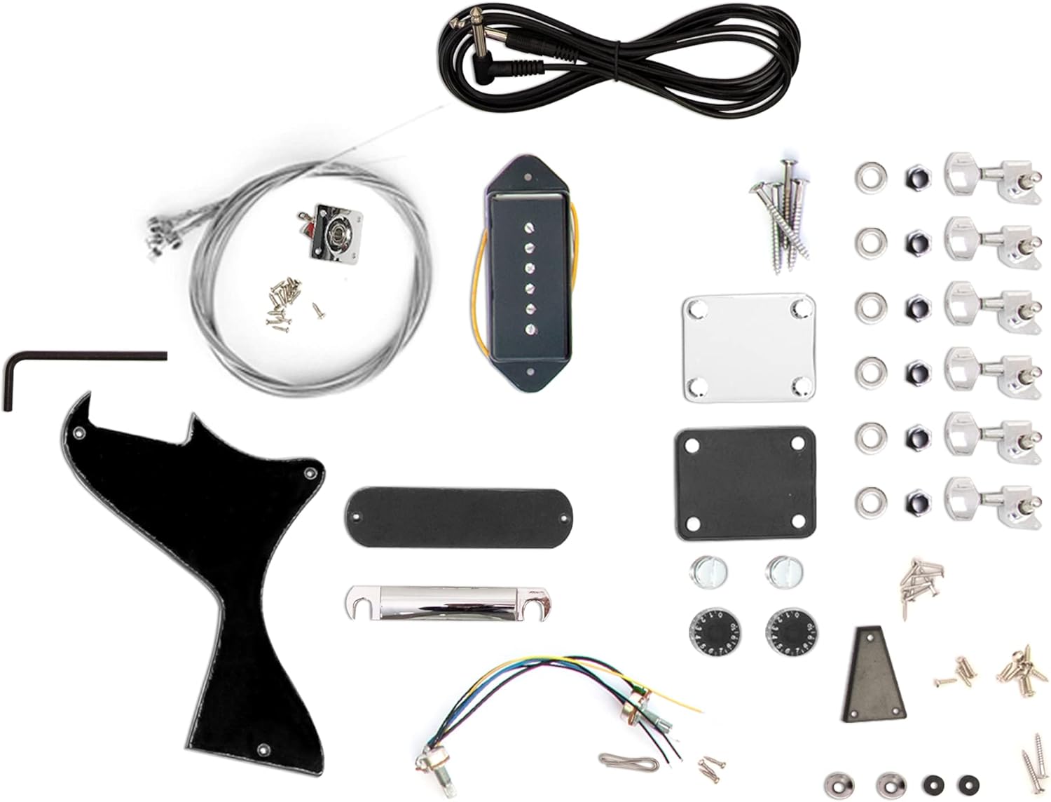 Buy The FretWire Mahogany & Maple Wood Singlecut JR P90 DIY Electric