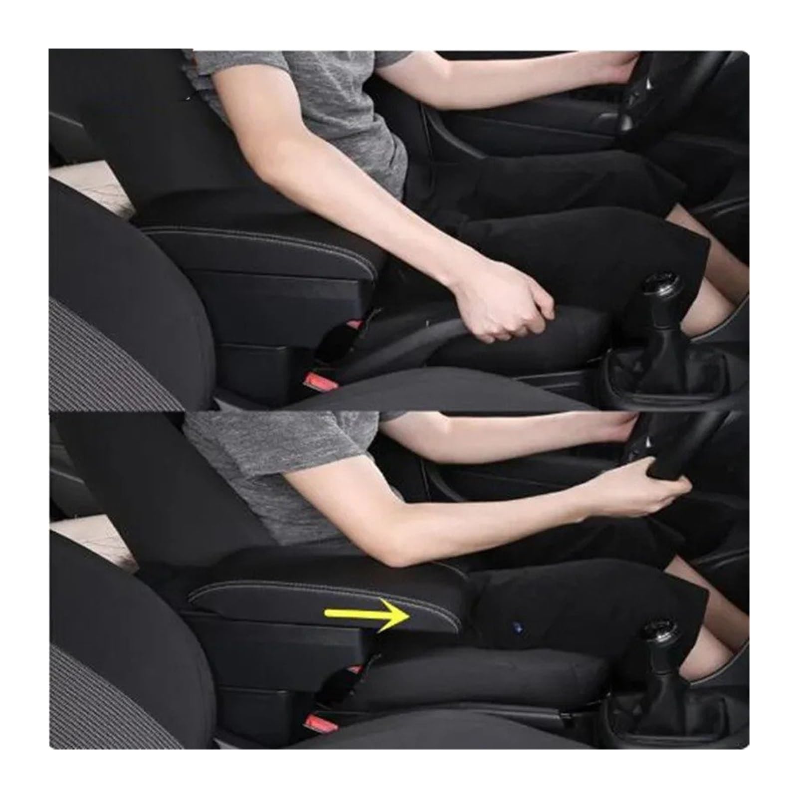 Scatola Portaoggetti Bracciolo Auto Per Peugeot 208 2008 2019-2025