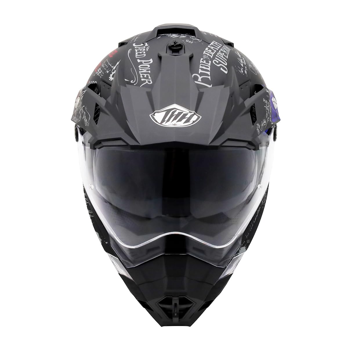 Amazon | THH インナーサンバイザー採用 オフロードヘルメット TX-27