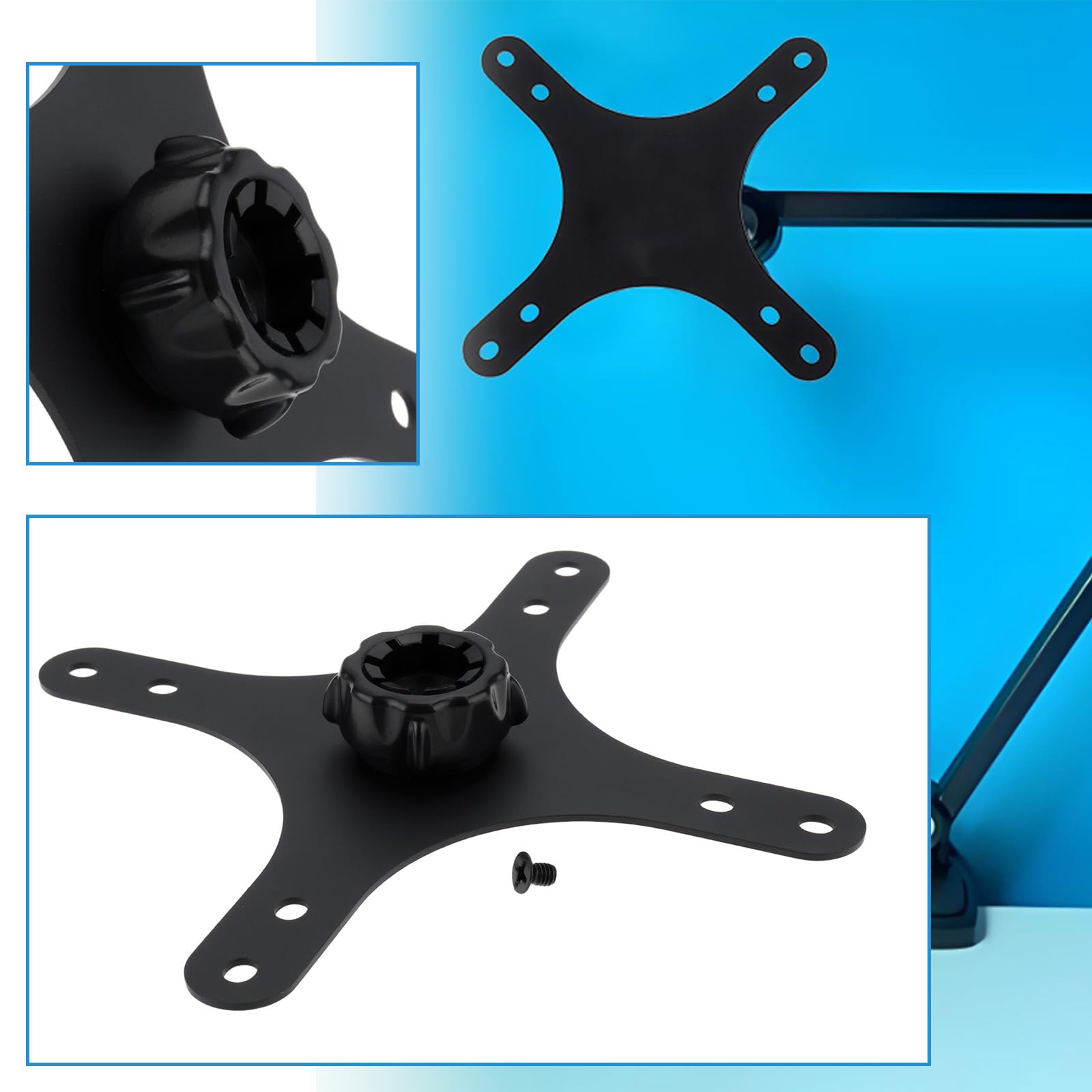Vis De Fixation à Bouton Pour Bras De Micro - Lot De 4, Compatible Avec Supports De Streaming