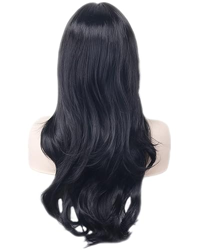 Miniatura 5 de Peluca de mujer de pelo ondulado de 28 pulgadas (71.12 cm) de largo, resistente al calor, ideal para cosplay