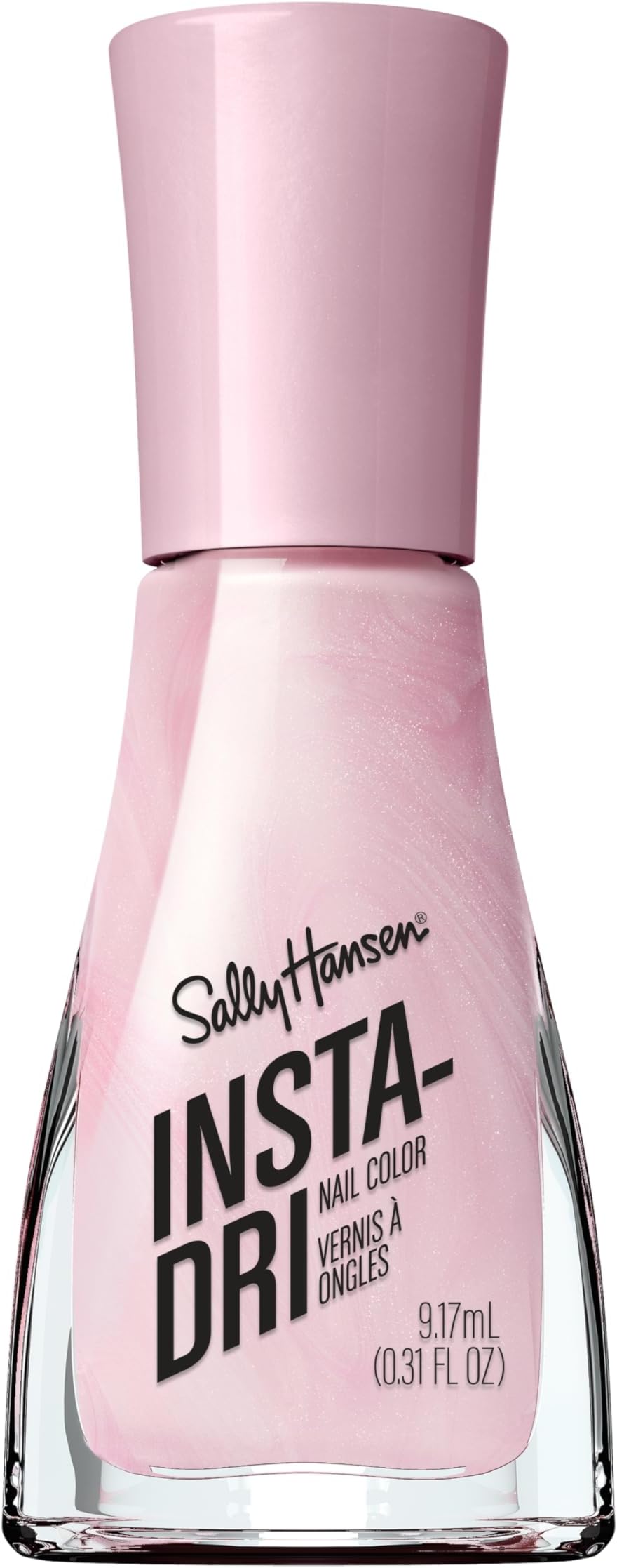 Sally Hansen Insta-Dri Nail Polish | Quick Dry, Long Lasting, Streak-Free Shine | Opaque, Shiny | 60 Triple Thread | Pearlized Rose Pink Nail Color