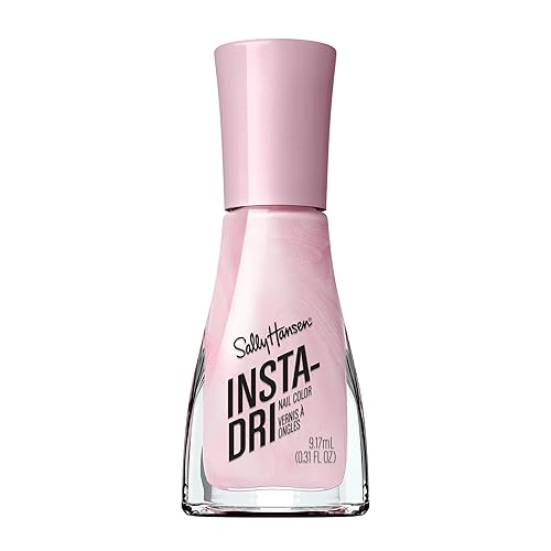 Sally Hansen Insta-Dri Esmalte de uñas  Secado rápido, larga duración, brillo sin rayas  Opaco, brillante  60 Triple Thread  Color de uñas rosa