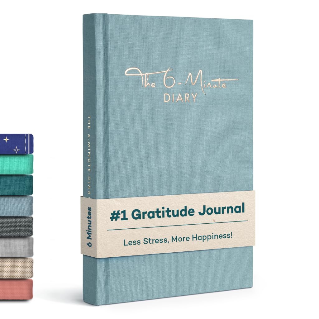 The 6-Minute Diary (6-Minuten-Tagebuch auf Englisch) | Gratitude journal, manifestation journal | Journaling for more mental health, self care & mindfulness
