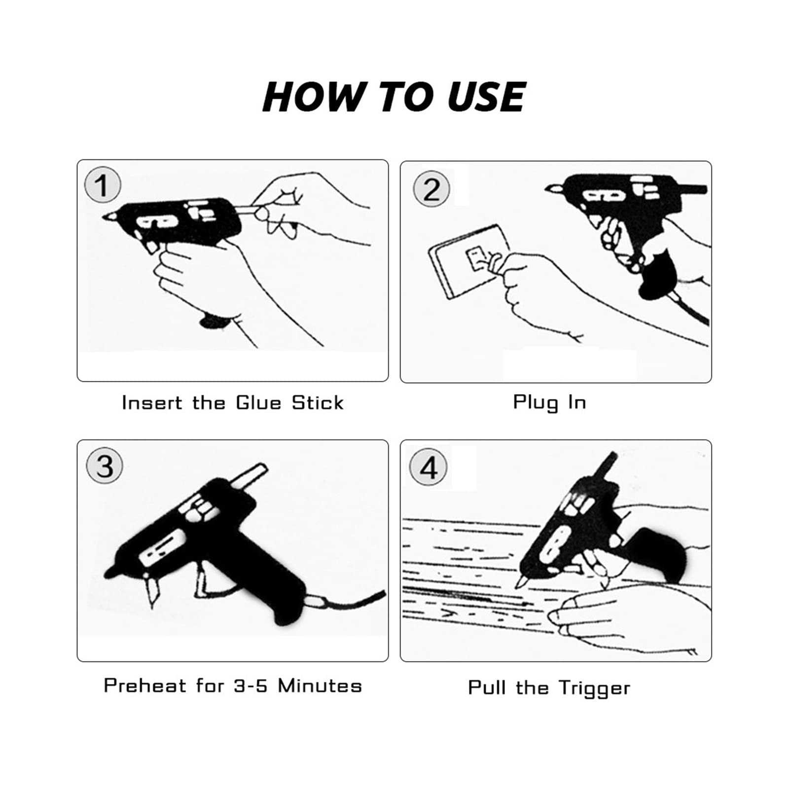 Hot Lijmpistool Hot Melt Lijmpistool met 7mm*100m Lijmsticks Elektrische Mini Huishoudelijke Warmte Temperatuur Thermo Tool Industriële Reparatie Gereedschap Gun Zijn Compact en Lichtgewicht (Kleur