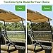 10L0L Foldable Golf Cart Windshield for Club Car DS Gas & Electric Models, UV-Proof & Impact Resistant, Lightweight Golf Cart Windshield (Clear, Club Car DS 2000-Up)