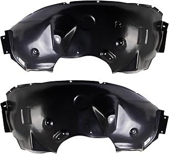 TRQ Inner Fender Liner Set Compatible with 2008-2010 Ford F-250 Super Duty F-350 Super Duty FO1248147 FO1249135