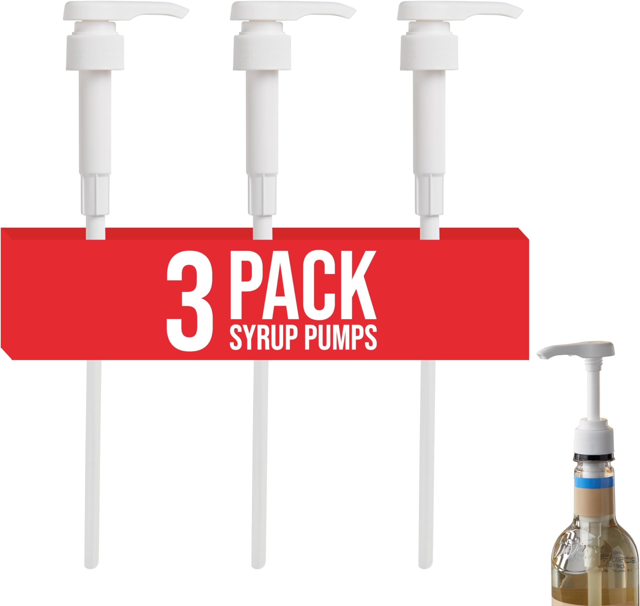 Flavored Syrup Pump, 1/4 oz (Pack of 3)