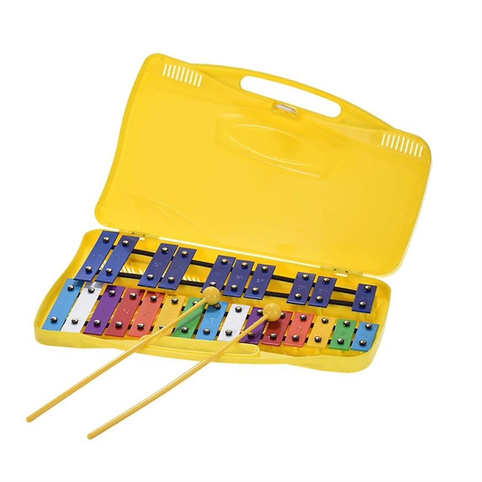 Instrument Ksylofonowy Kolorowe 25 Nut Glockenspiel Ksylofon Perkusyjny Rytm Instrument Muzyczny Futerał Do Przenoszenia Odpowiedni Dla Początkujących I Dorosłych