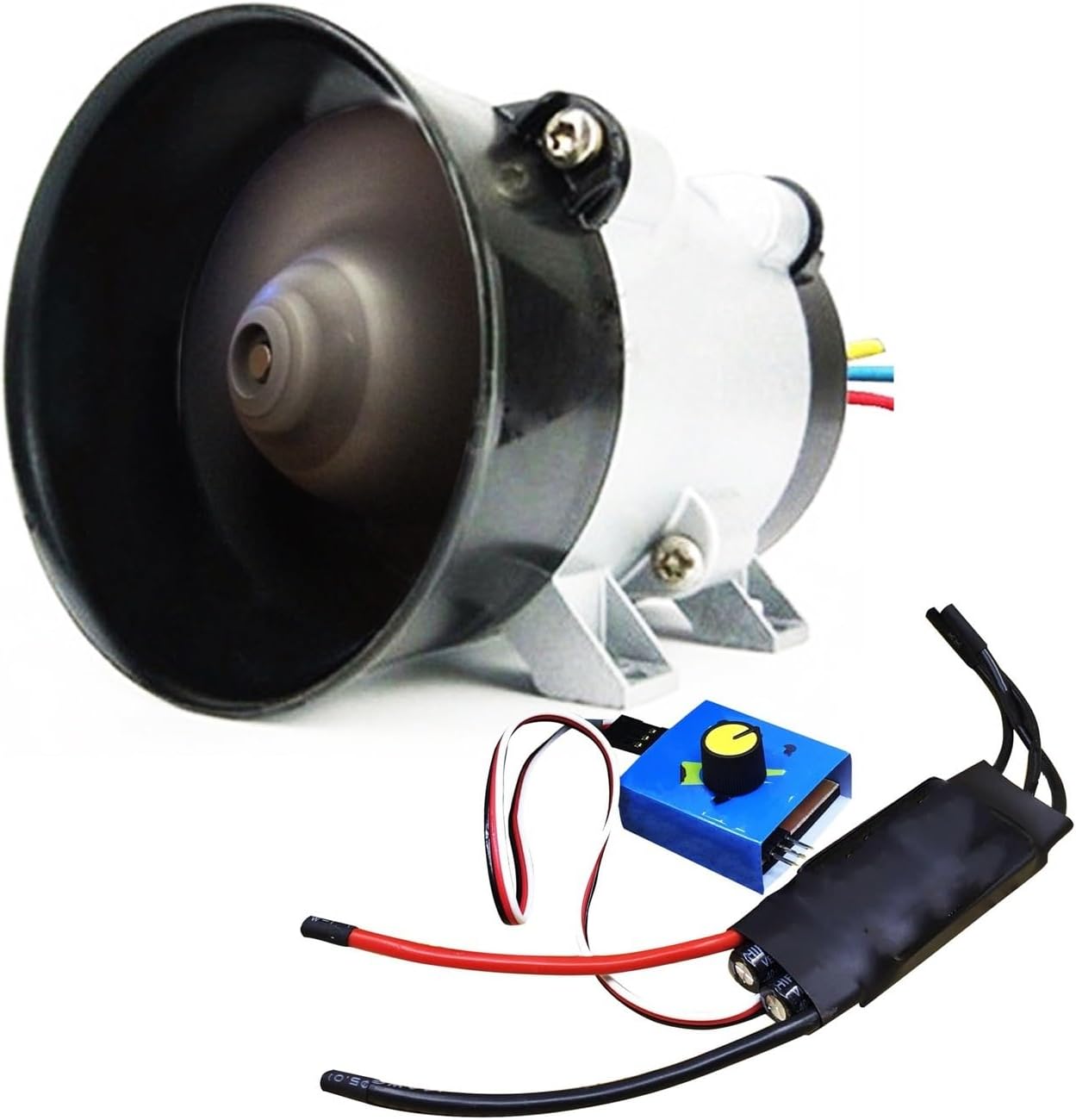 Pressure Converter Car Turbine Power Turbo Charger Brushless Hall-Free Three-Phase Motor with DC12V 50A Supercharger Driver Controller Turbo Solenoid Valve