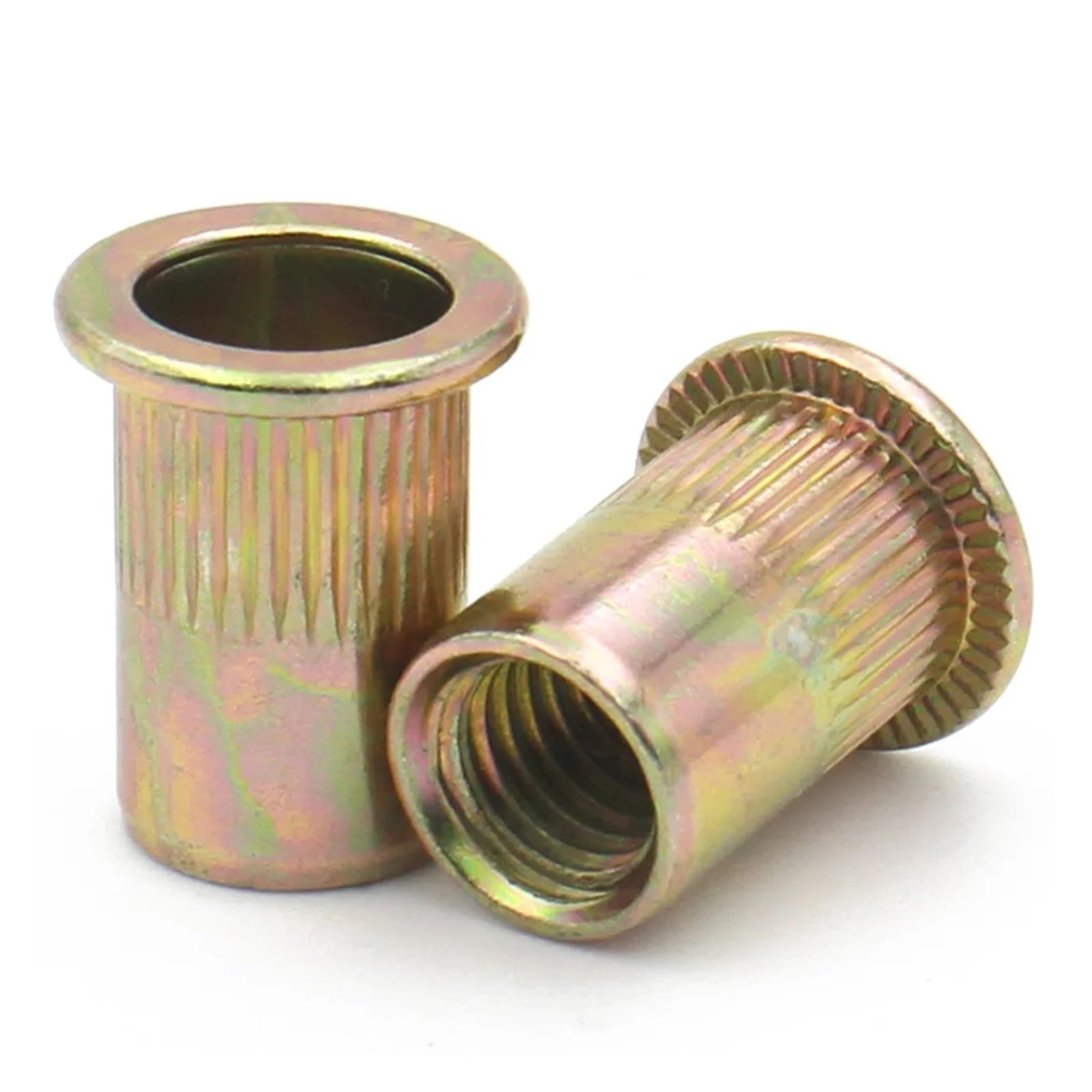 2-30 pz 304 In Acciaio Inox Rivetto Cieco Dado Rivnut M3 M4 M5 M6 M8 M10 M12 Zinco Placcato Inserti Filettati for alloggiamenti Pannelli(304,M12(50pcs))