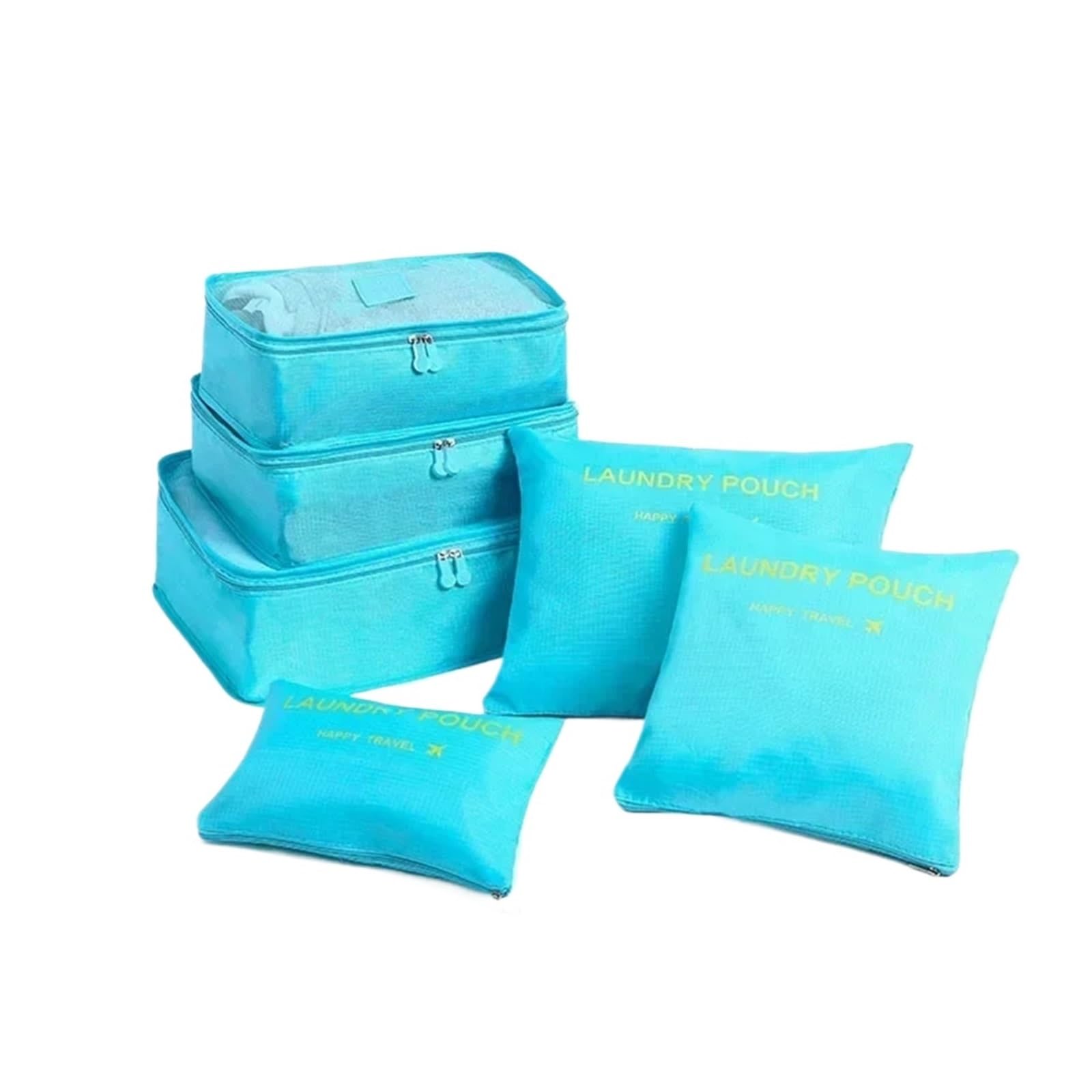 BHOUTY Travel Storage Bag Large Capacity Waterproof Clothes Suitcase Organizer Luggage Clothing Underwear With Zipper(Blue)
