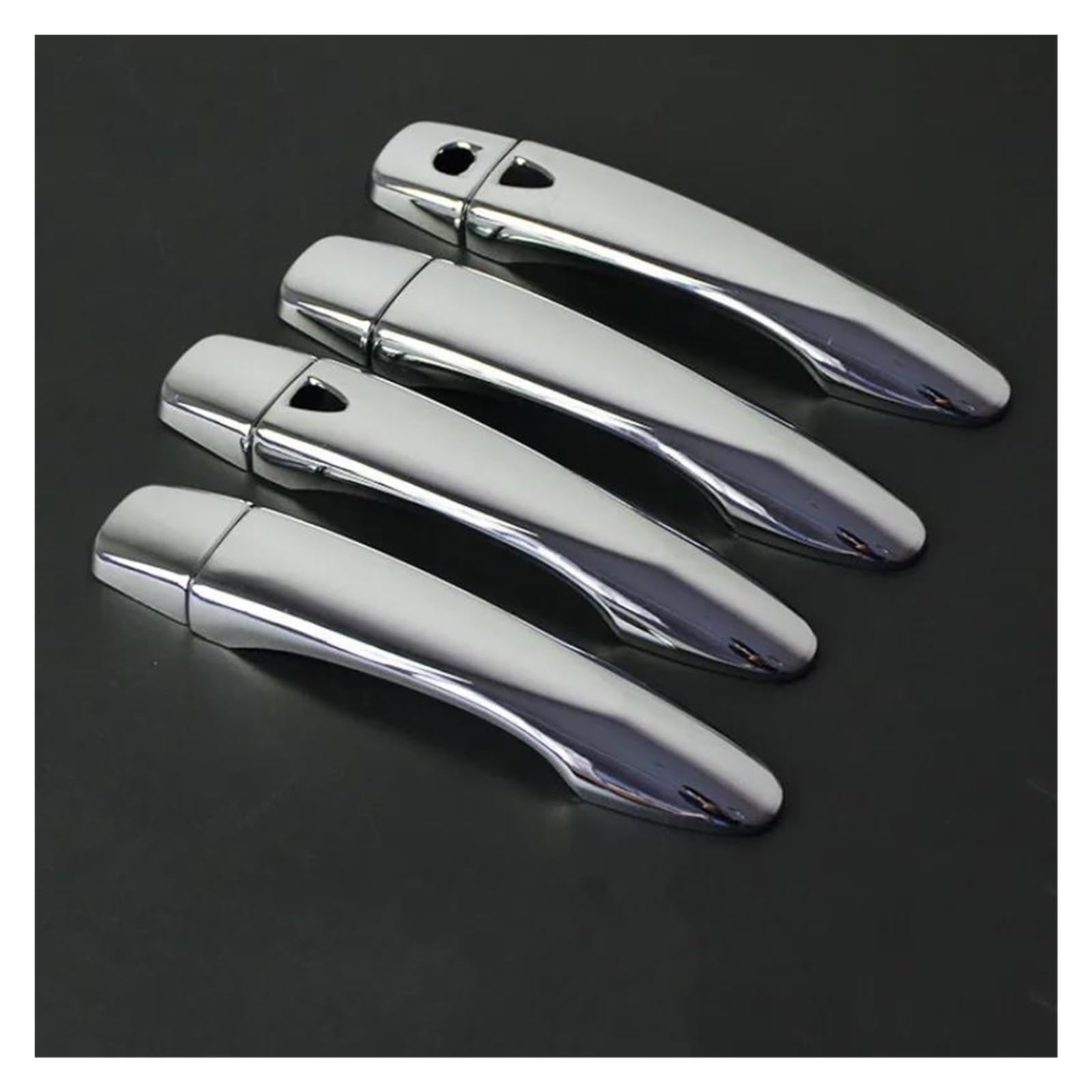 Fkhbzm Silver 2 Buttons Car Exterior Door Handle Cover Trim Accessoires For Nissan For Qashqai J11 2014-2021(Silver 2 Buttons)