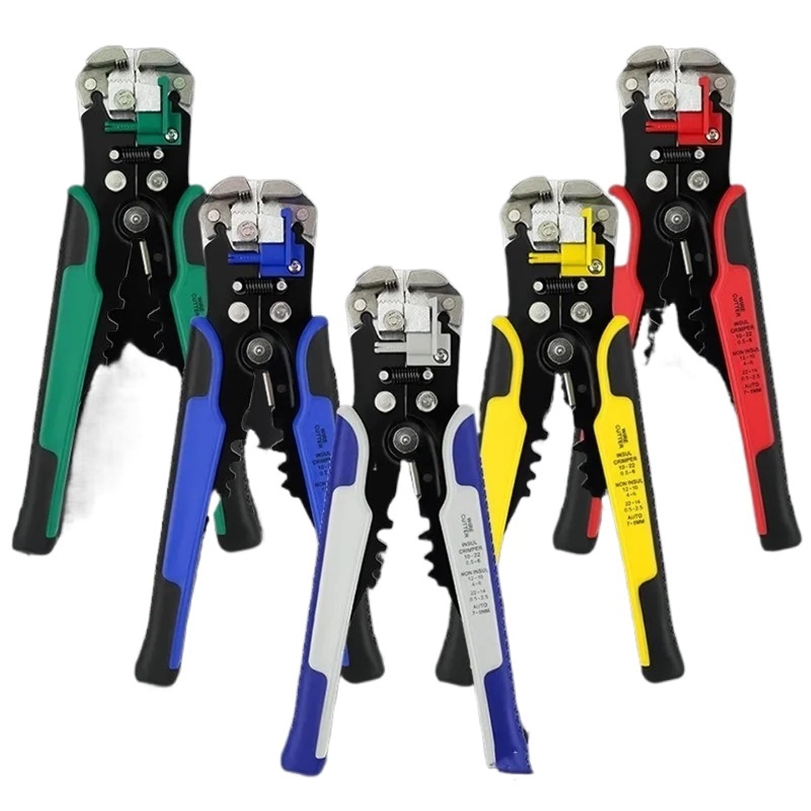 1 alicate pelacables automático ajustable, multifuncional, herramienta manual for terminales.(Gray)