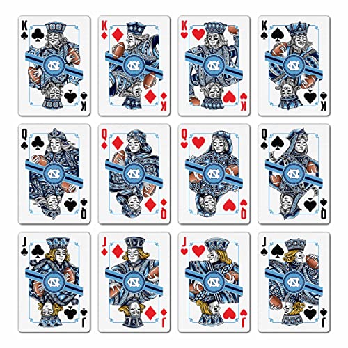 Image of YouTheFan NCAA Officially-Licensed Playing Cards - Original Artwork on All face Cards and Jokers - Team's Official Colors - Quality Linen Texture - Designed in The USA