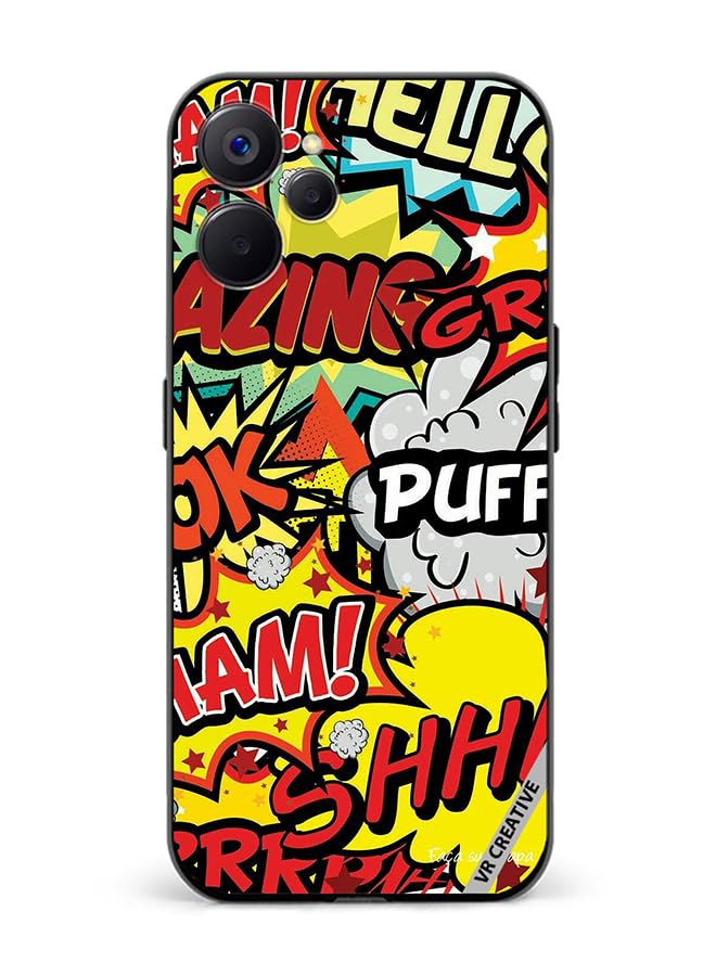 VR Creative Protective Case Cover For Realme 10 5G Multibrand Stickers Design Multicolour NR552883