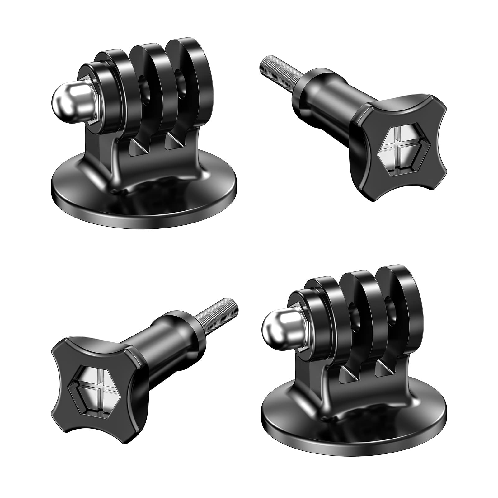 Starbea2 Pieces Tripod Adapter Mount, Aluminum Camera Mount Adapter, Conversion Adapter for Tripod Compatible with GoPro Action Cameras and Other Standard 1/4 Accessories WG-3