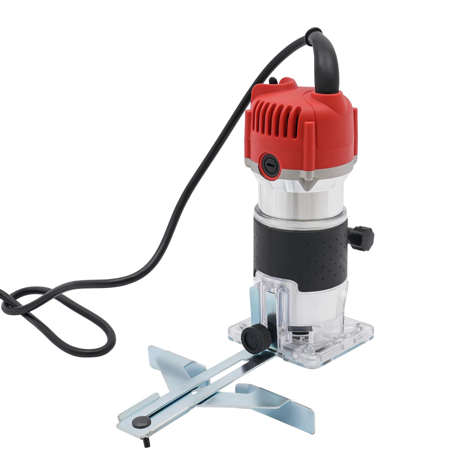 Fresadora de 800 W con una mano, 30.000 rpm, fresadora de madera eléctrica, 6,35 mm para trabajar la madera