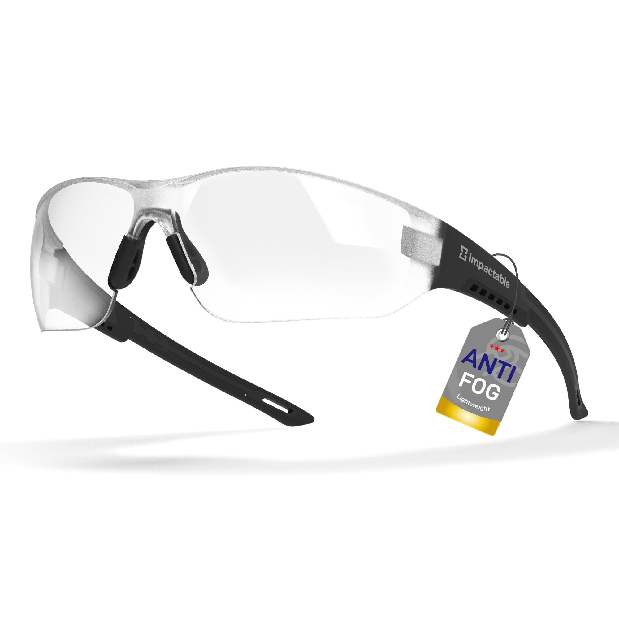 Klasyczne okulary ochronne Pickleball, standard ANSI Z87, przeciwmgielne, anty-UV, ochrona przed zarysowaniami i uderzeniami, 1 opakowanie