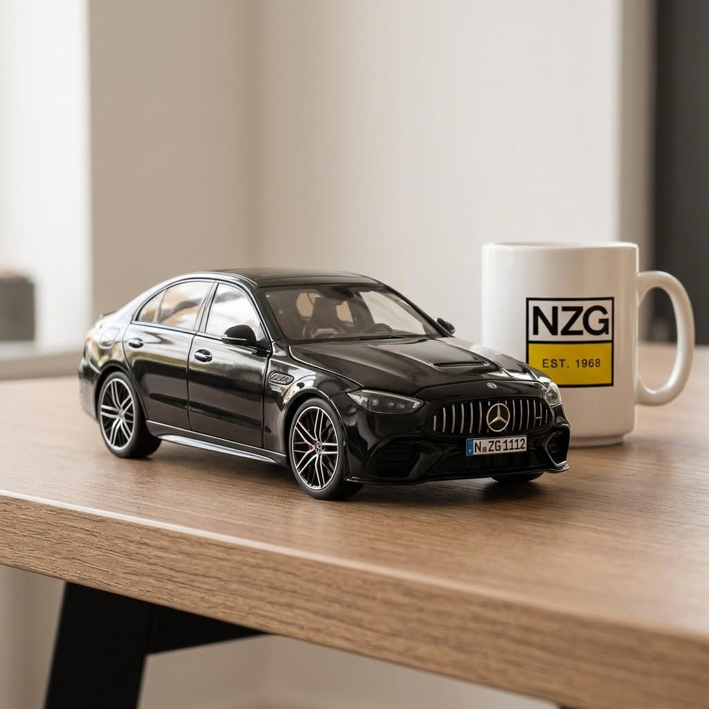 Mercedes‑AMG C 63 S E Performance 1:18 Modellauto | Hochwertiges Diecast Sammlermodell aus Metall, detailgetreue Performance‑Sportlimousine mit öffnenden Teilen