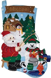 MerryStockings Hooked for the Holidays Felt Christmas Stocking Kit
