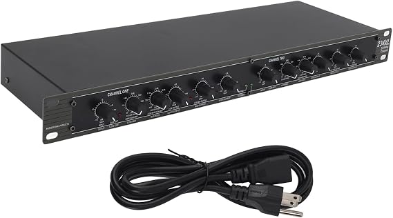 234XL Crossover, Professional Stereo 2/3 Way Mono 4 Way Crossover, Powerful Performance, Multifunctional Design, Stable and with US Plug 110V for Outdoor Stage Performance