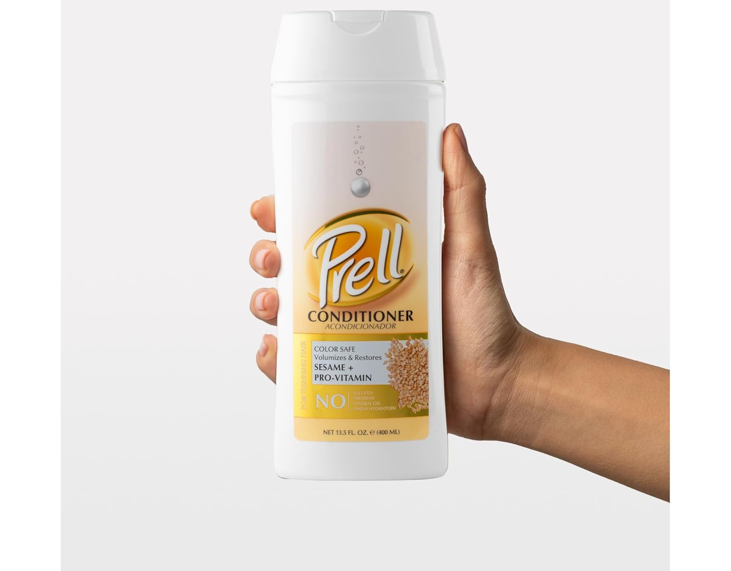 Prell Sesame + Pro-Vitamin Shampoo & Conditioner for Thinning Hair, Color Safe, Volumizes & Restores 13.5 fl. oz. - Image 6