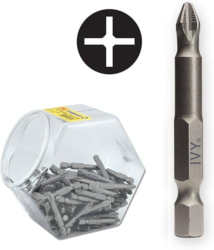 Miniatura 10 de IVY Classic 45708 Broca de inserción acanalada Phillips #2 de 2 pulgadas, Impact Plus, paquete de 50