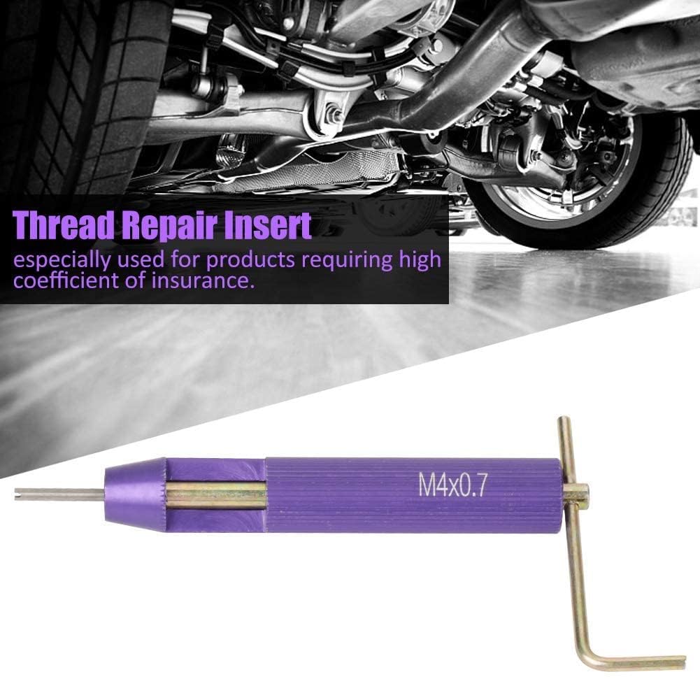 50pcs Thread Repair Installation Kit M4 x 2D Stainless Steel Thread Inserts Used in Low Strength Materials Improve Connection Condition