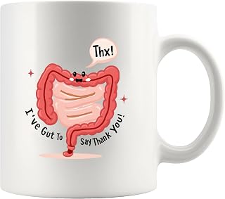 I’ve Gut To Say Thank You Gastroenterologist Gifts Gastroenterology Gastro Nurse Surgeon Doctor Appreciation From Patient Novelty Drinkware Ceramic Mug 11 oz White