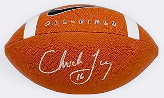 CHUCK LONG SIGNED OFFICIAL SIZE ALL FIELD FOOTBALL HAWKEYES AUTOGRAPH BECKETT AUTHENTICATION K26