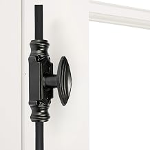 6 Iron Window Cremone Bolt - Double Window Locking, Bolt for French Windows, Victorian Old World Charm Black - Powder Coat
