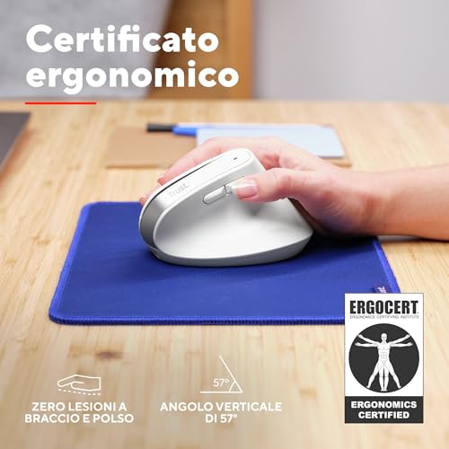Mouse Wireless Trust Bayo+ Erg Wrls - 3