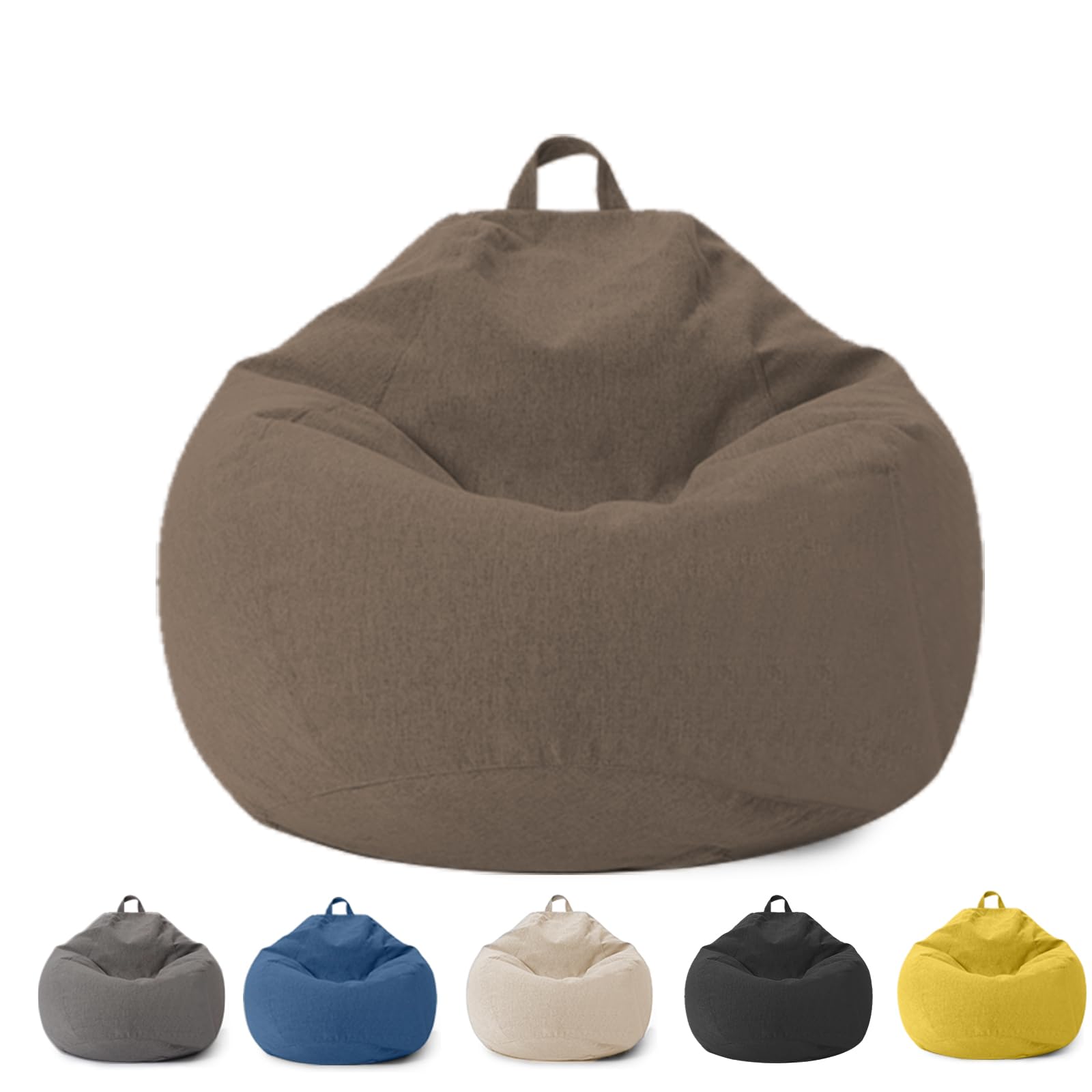 Sacco Seduto per Bambini e Adulti, Coprimaterasso Sacco Seduto Senza Riempimento, con Cerniera, per Adulti e Bambini, 100 x 120 cm Poltrona Sacco per Camera da Letto, Ufficio, Soggiorno, Terrazza