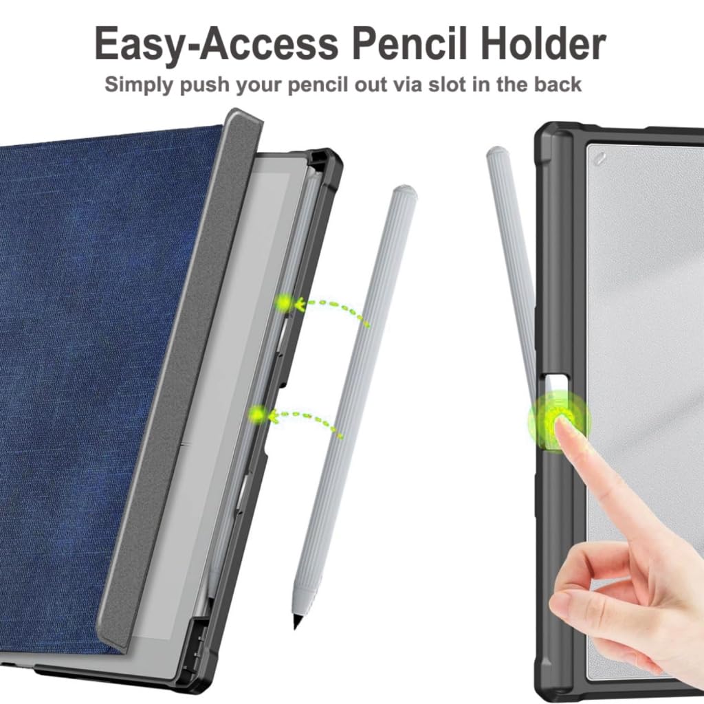 Magnetyczna miękka osłona etui do automatycznego uśpienia/budzenia do OnyxTablet Go 10.3 odporne na wstrząsy i zarysowania etui z uchwytem na ołówki