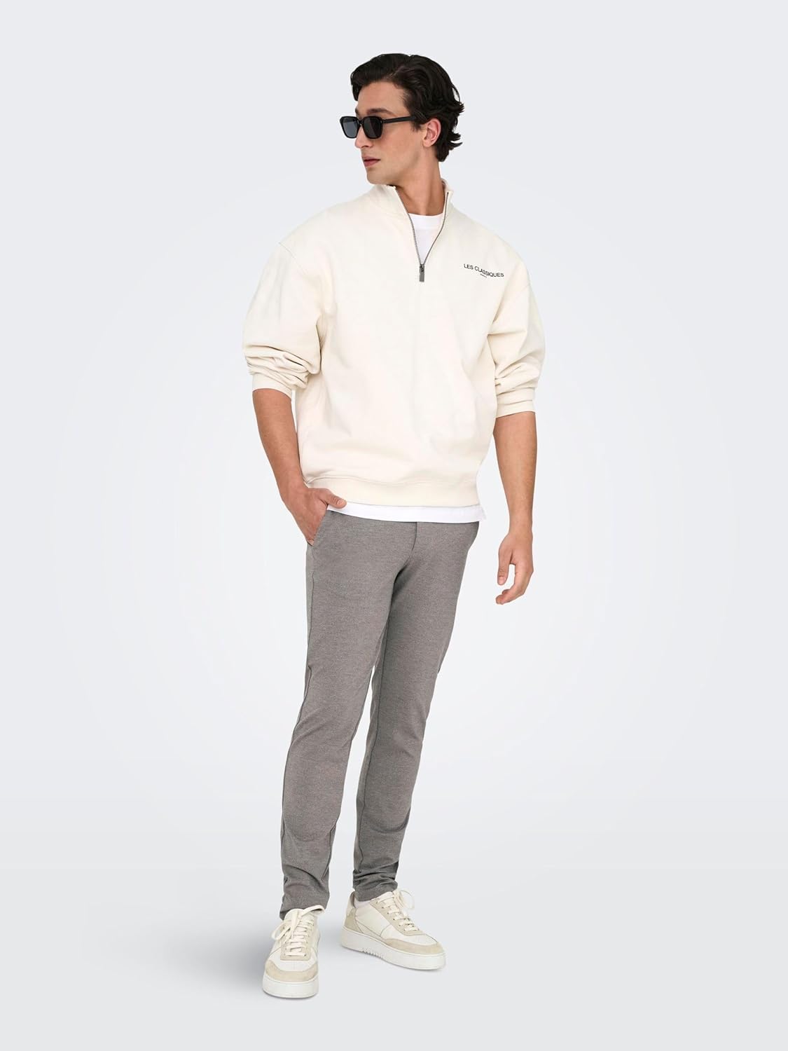 ONLY & SONS Heren Onsmark Tap Ditsy 2912 Pant Noos, Tobacco Brown, 36W / 32L