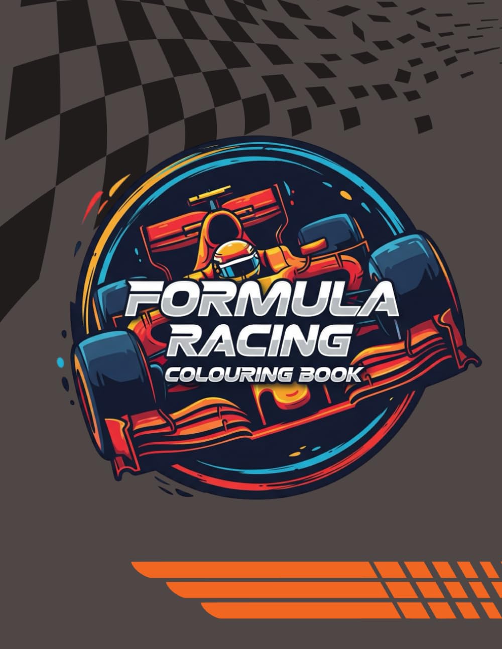 Formula Style Rwcing Colouring Book - Children’s activity book - Race car