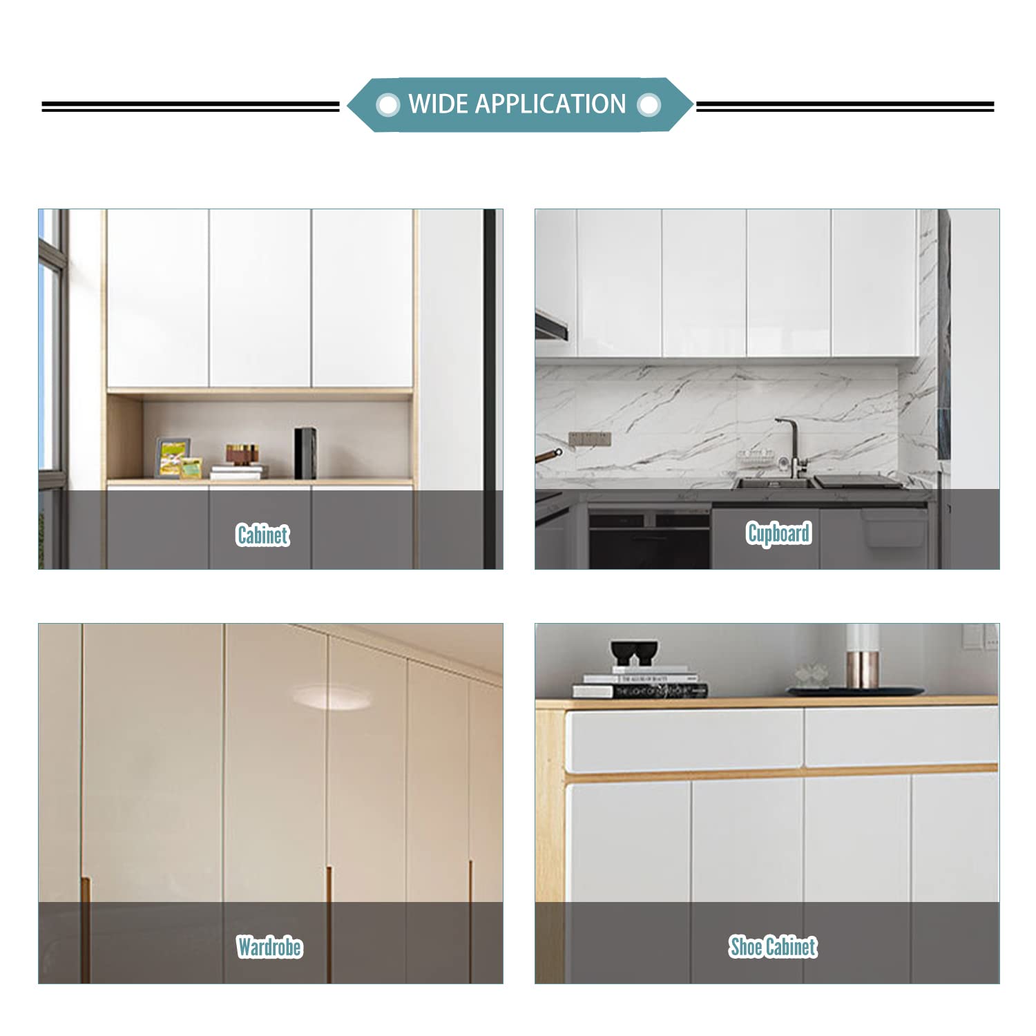 MroMax 8Pcs Double Magnetic Catchs 3.74" Long Plastic Cabinet