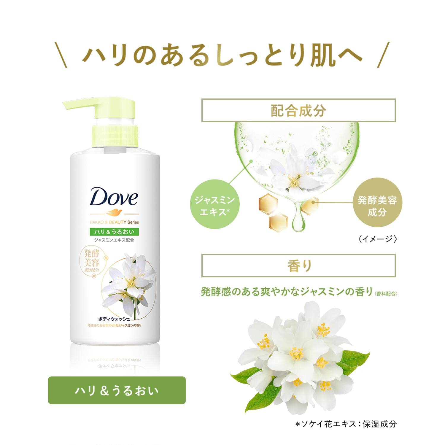 Amazon | Dove(ダヴ)ボディソープ 発酵&ビューティーシリーズ ハリ