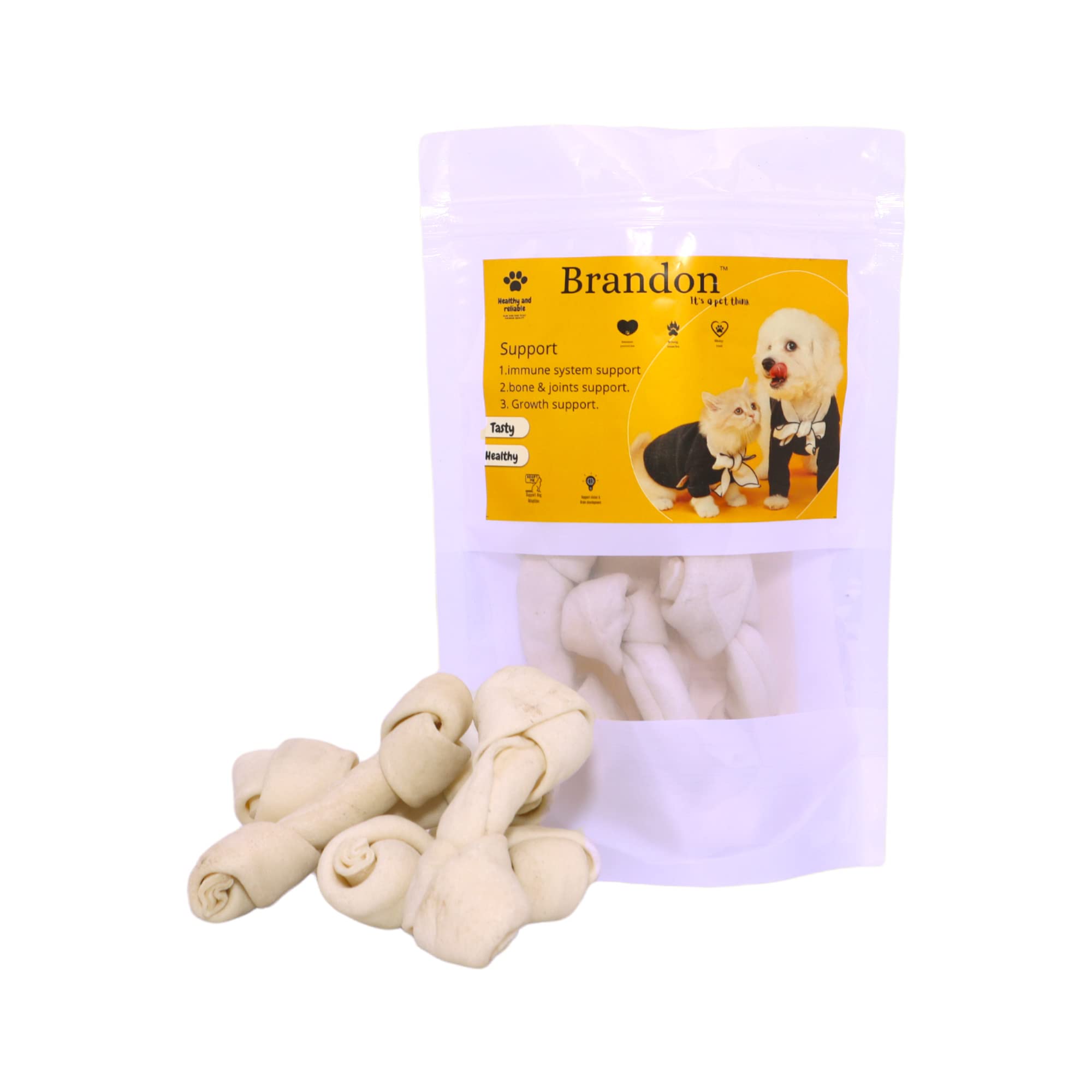 Brandon 5 Inch 250gm Knotted Bone Dog Chew Food Treats Promotes Healthy Teeth & Gums All Dog Breeds Chewers for Dogs (5 Inch 450gm Knotted Bone) (B0BD5ZWSS4) Amazon Price History, Amazon Price Tracker