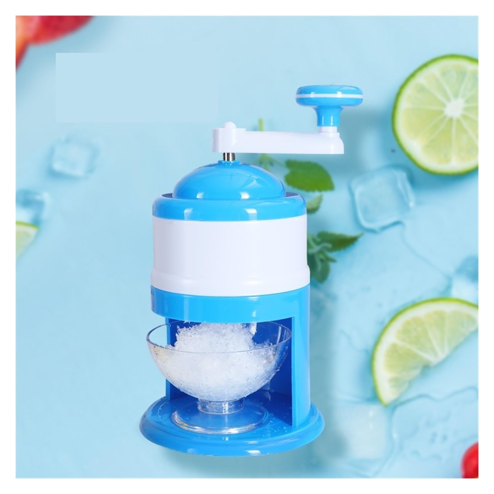 Ice Er - Mini máquina de afeitar de hielo, máquina manual de cono de nieve, bloque de hielo, para el hogar, restaurantes y cafeterías 2